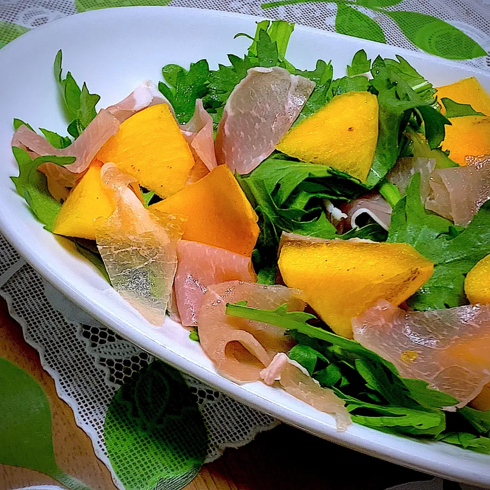 柿と生ハムのサラダ|Yuko Kobayashiさん