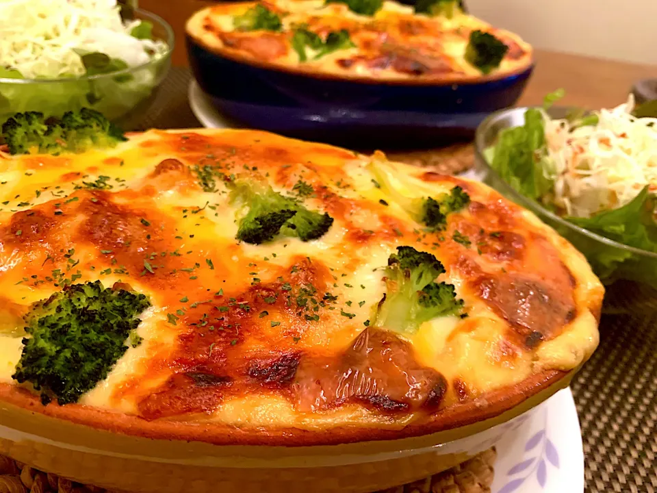 ささみとポテト&ブロッコリーのヘルシーグラタン✨リメイクver.😋|＊yurika＊さん