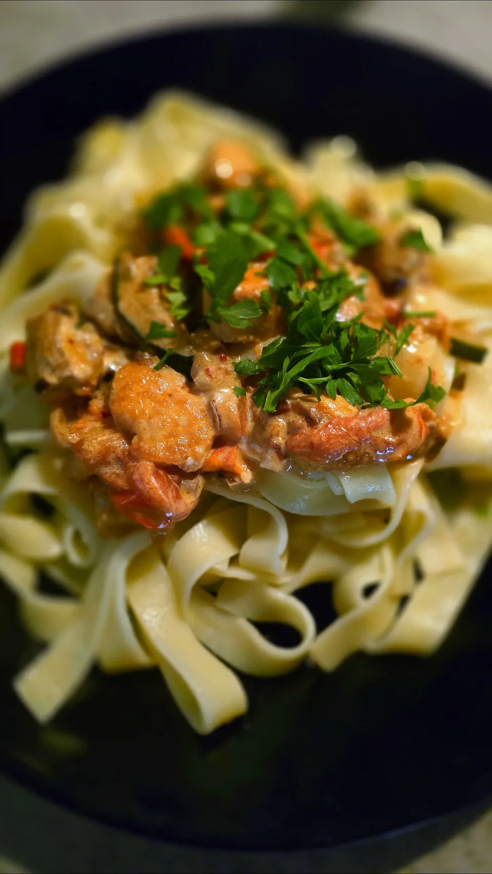 Tagliatelle Lachs Pfanne|mafou31さん