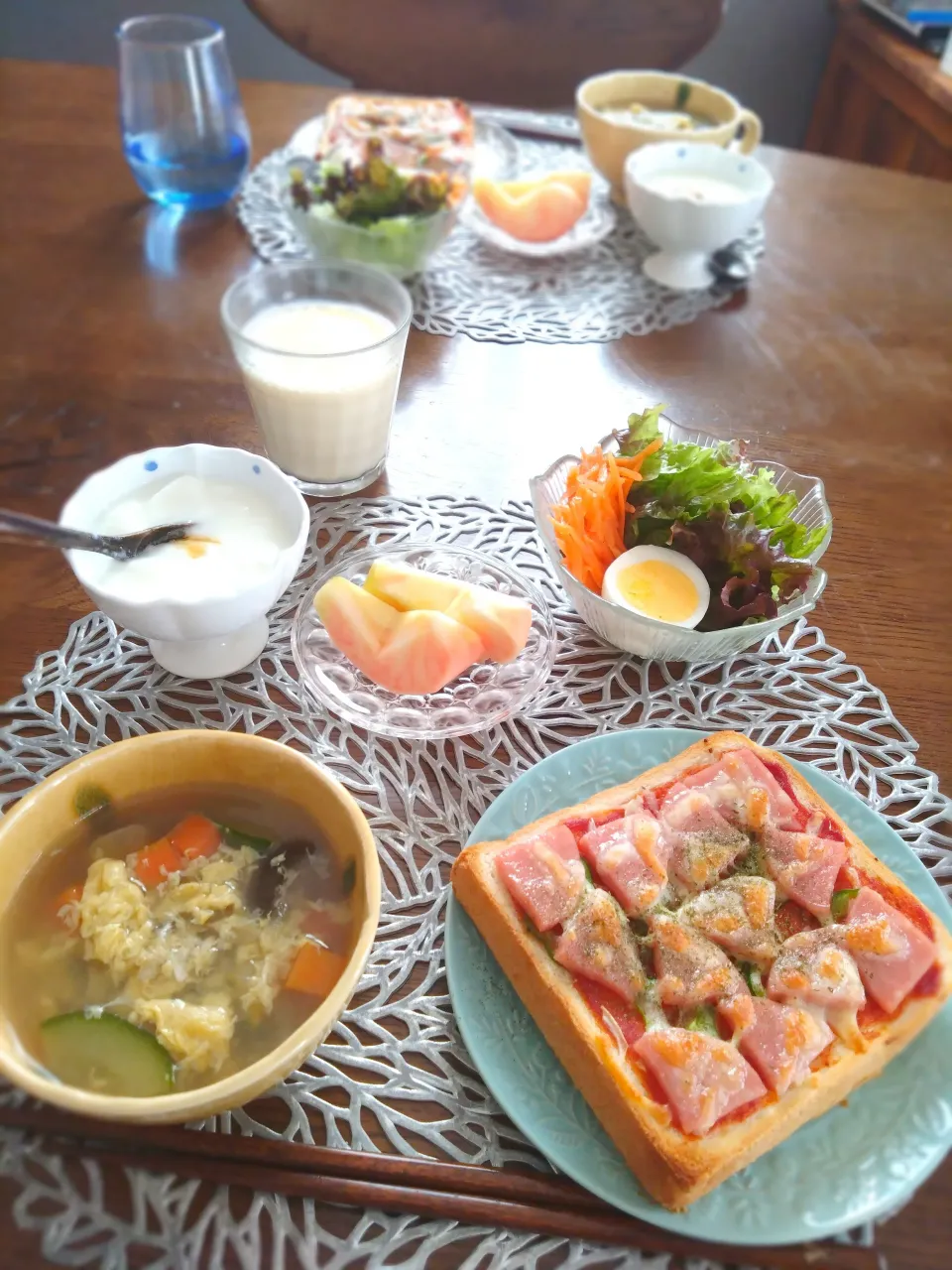 朝ごはん🌄！|まめころさん