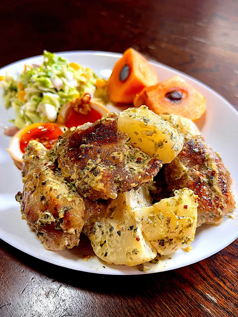 鶏肉とじゃがいものガーリック海苔マヨ|凛さん