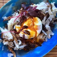 マッシュポテト きのこソテー ポーチドエッグ| keisukeさん