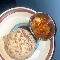 Ayo_Hub's dish fish sauce and rice&bean😌|Ayo_Hubさん