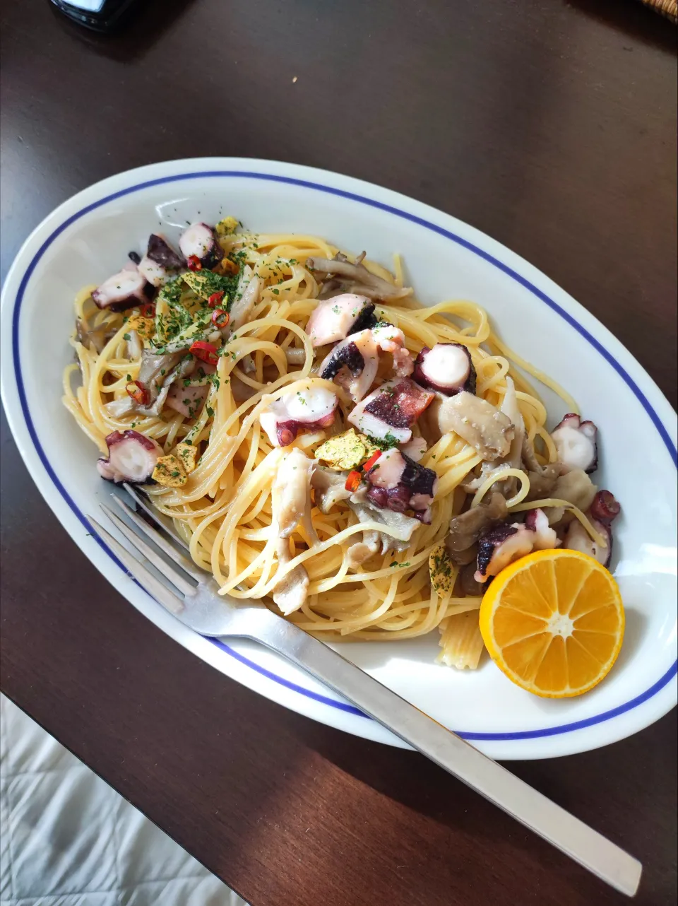 蛸と舞茸のペペロンチーノ|YUKI_Jさん