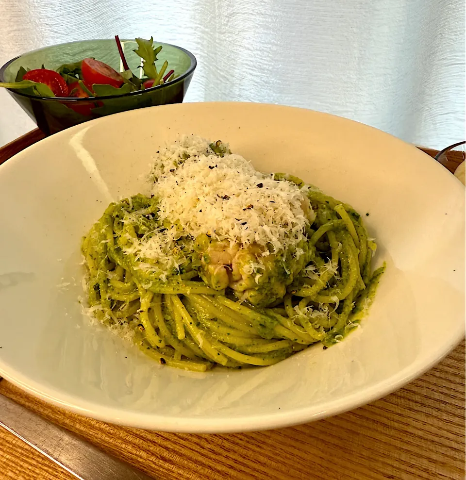 白子の春菊ジェノベーゼセット|pontalさん