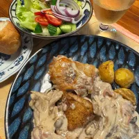 チキンソテー キノコクリームソース|Seiji Kinoshitaさん