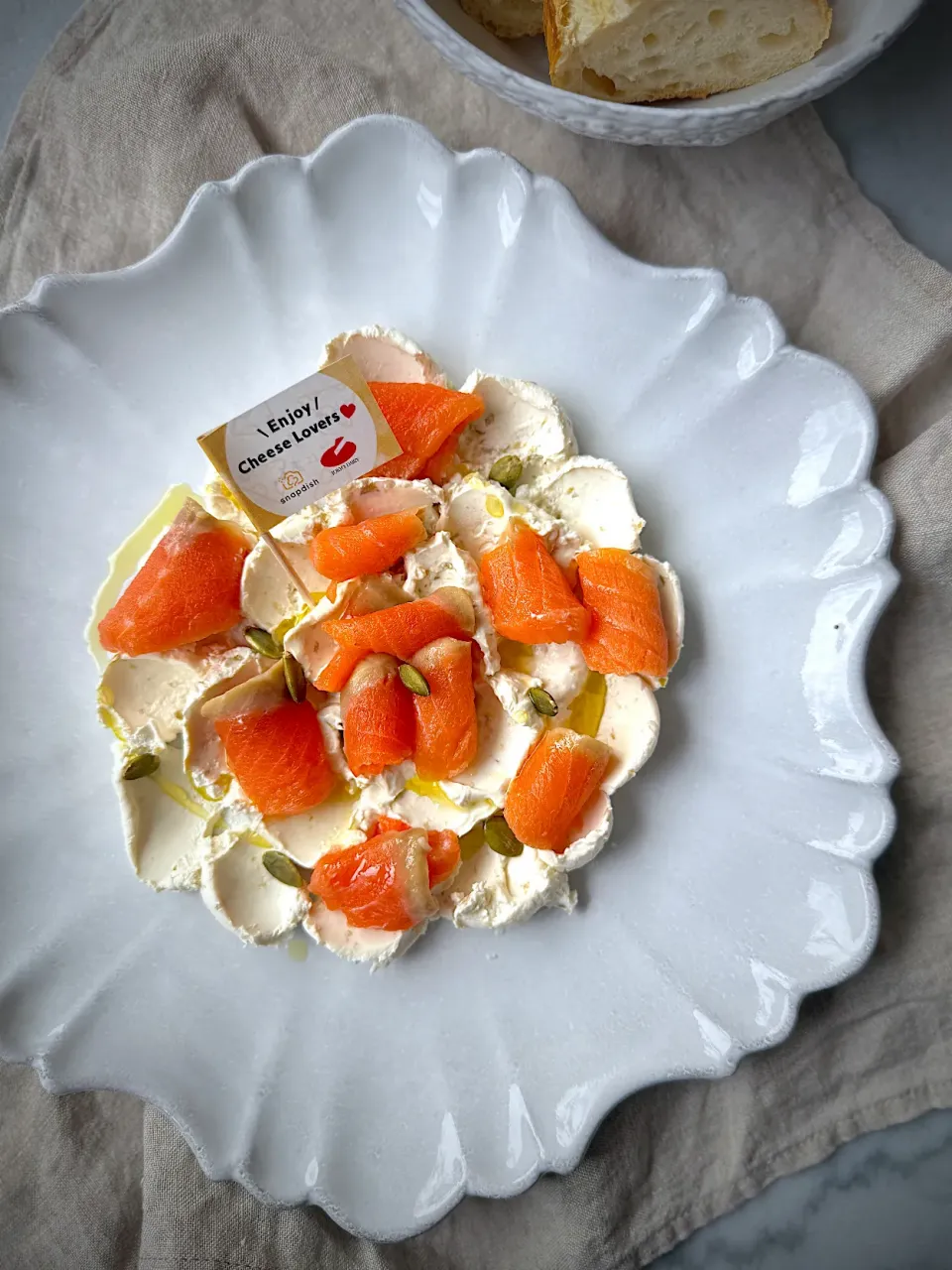 ケスクレームオリーブ&サーモンディップ|asumi-yuzukoさん