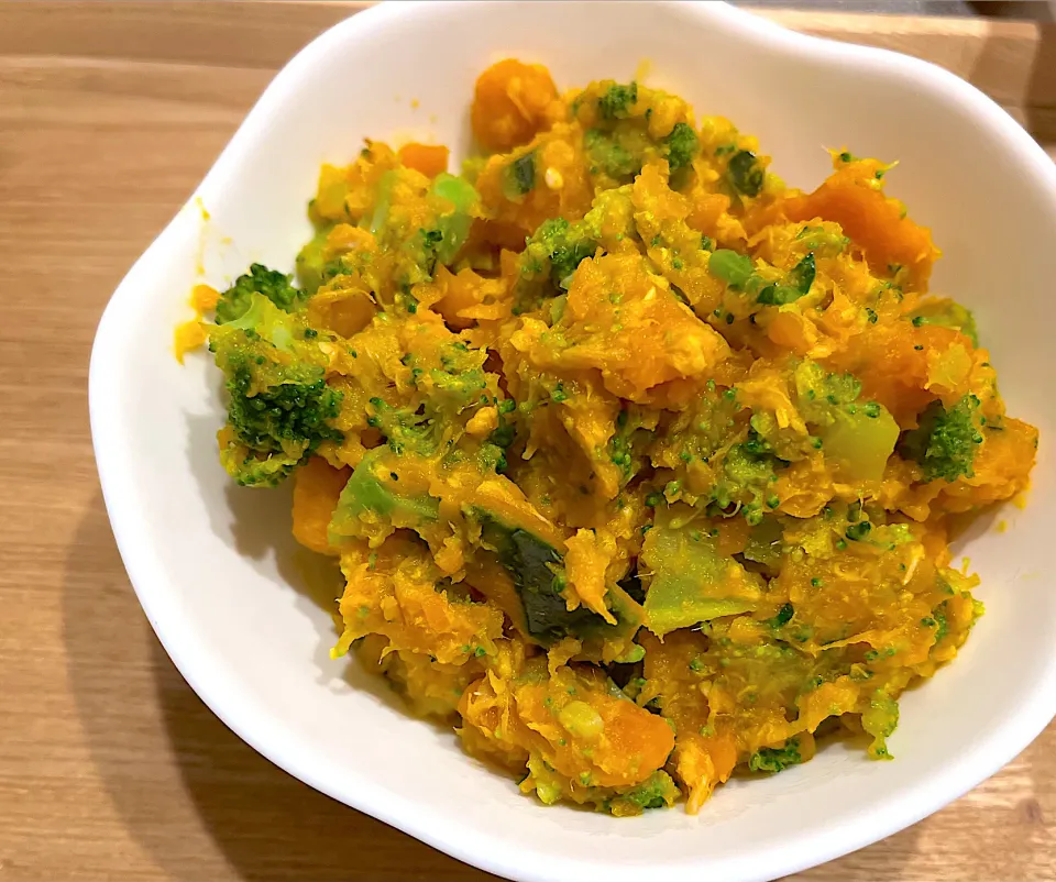 ツナとかぼちゃとブロッコリーのサラダ|茶茶茶さん