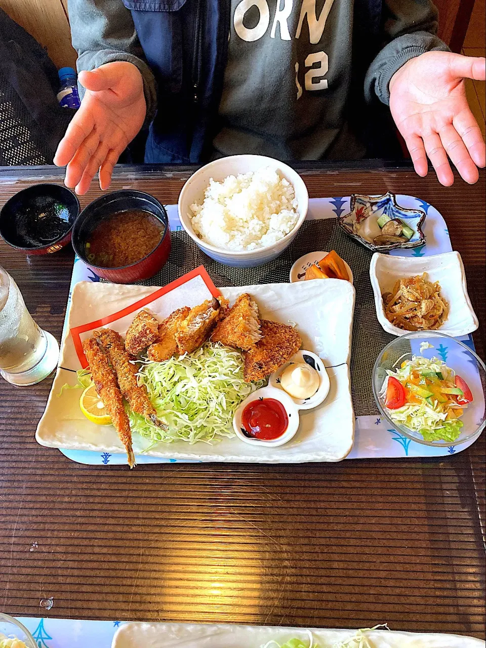 ミックスフライ定食＠「食楽  咲」(知多奥田)|はやとさん