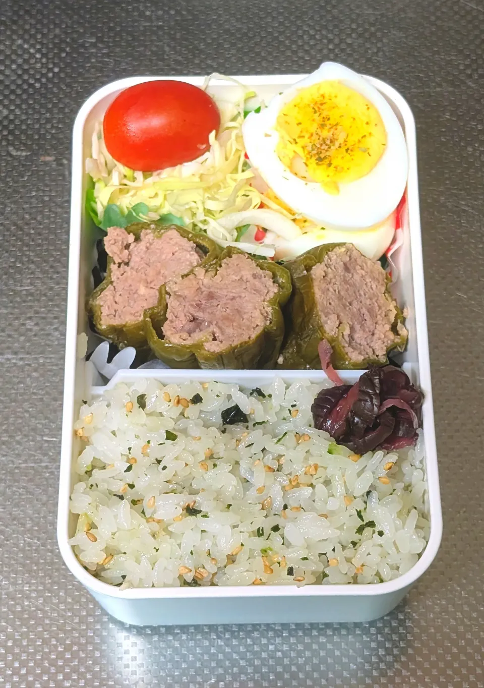 ピーマン肉詰め弁当|黒川克博さん