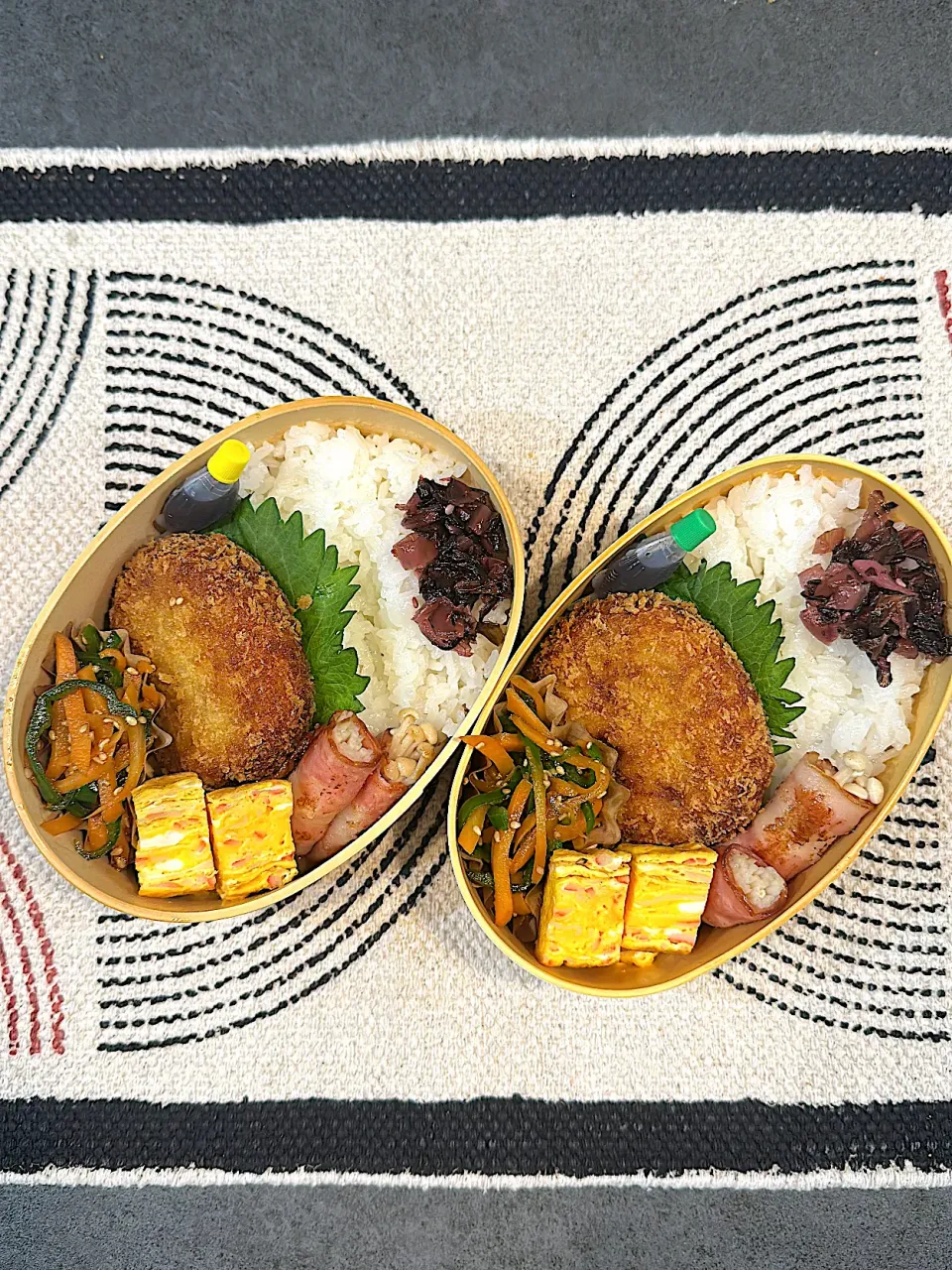 コロッケ弁当♡|fuuum(*☻-☻*)さん