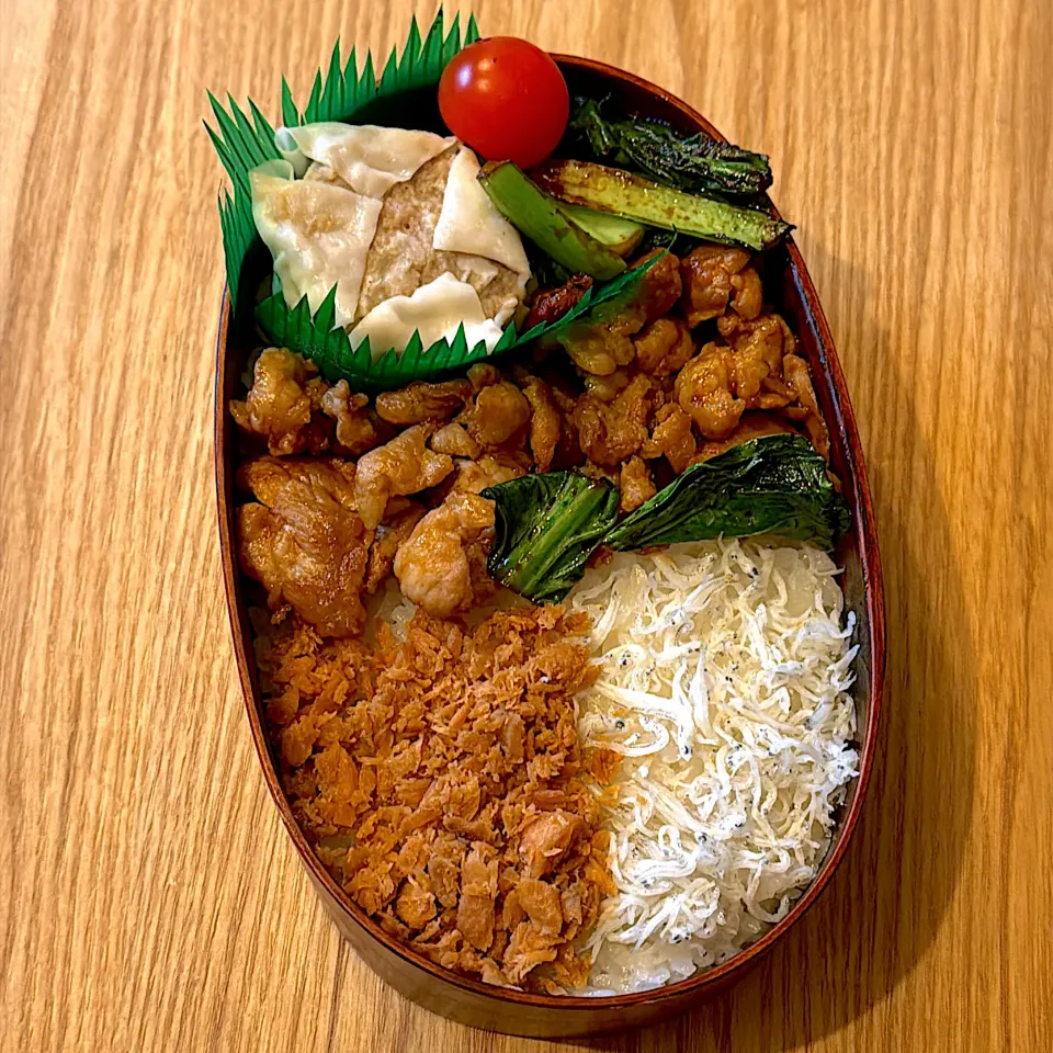 鮭フレークと焼肉弁当|Dandaddyさん