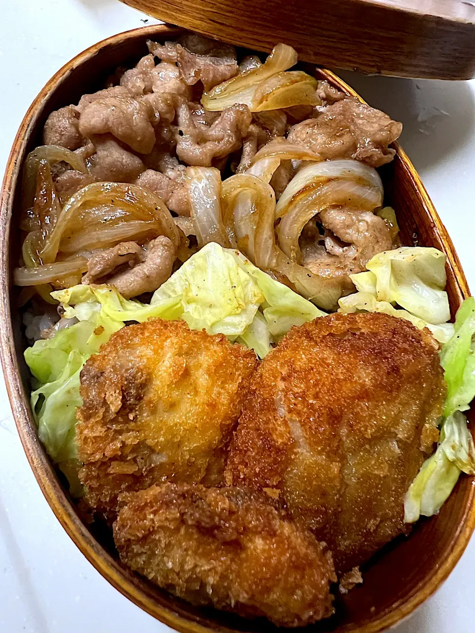 焼肉とフライ弁当|あささん