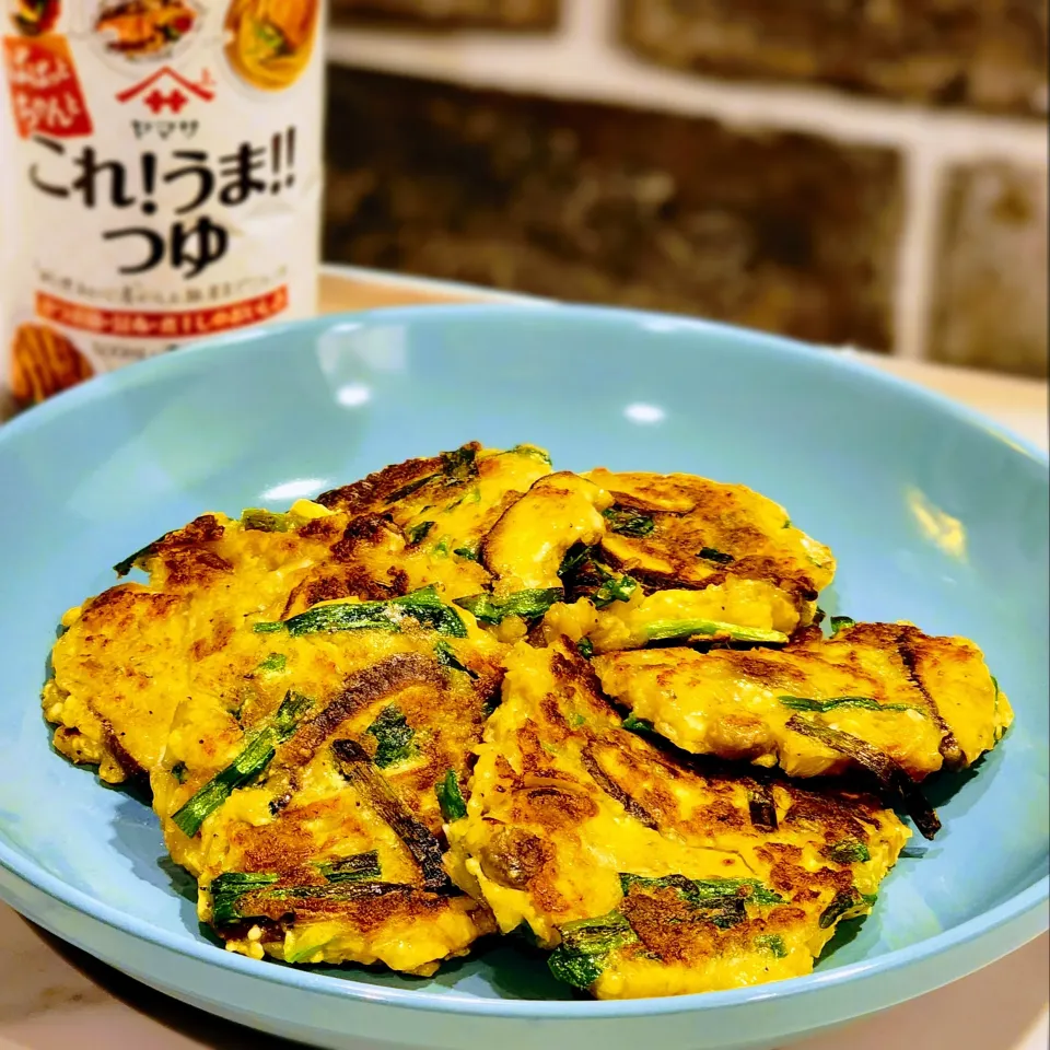 ヤマサ醤油公式アカウントさんの料理　きのこと豆腐の和風チヂミ|ひかるさん