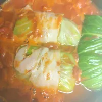 何年か振りに作ったロールキャベツのトマト煮