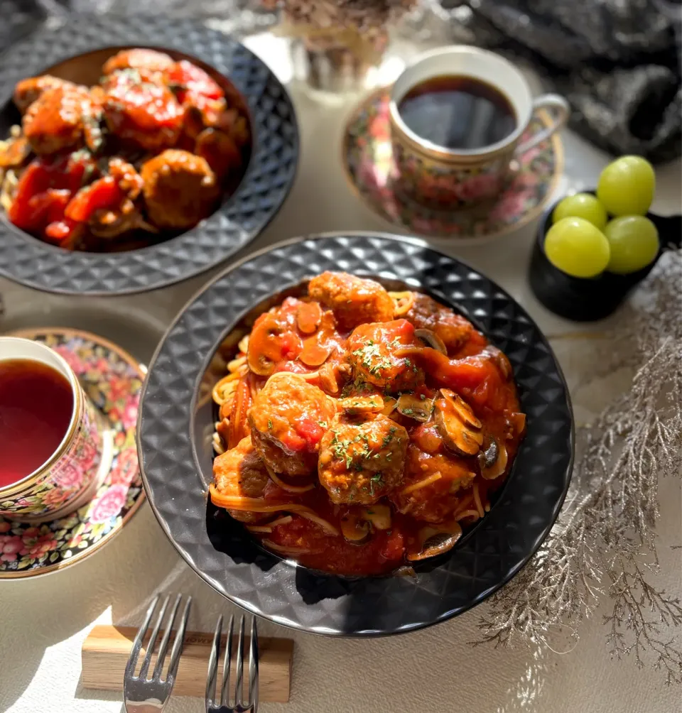 ミートボールパスタ|マーブルさん