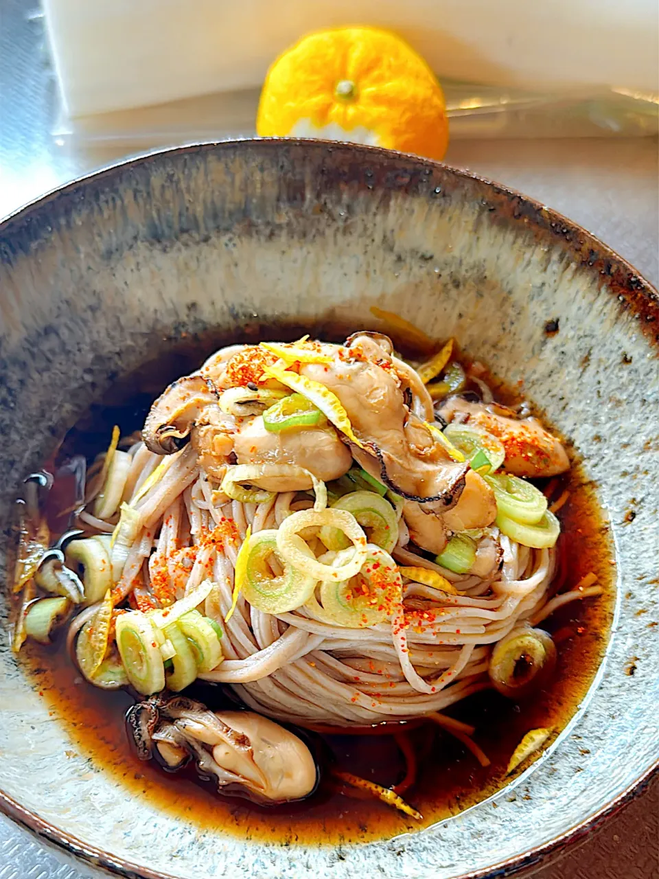 2025/11/25 今季初の牡蠣蕎麦(ひとりでコッソリ)|Blueberry🫐さん