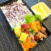 ヤゲンナンコツと春巻き弁当| Abikoさん