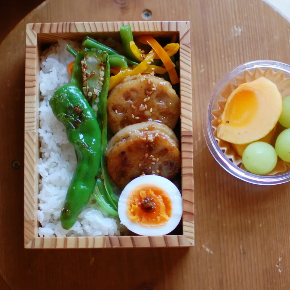 蓮根挟み焼き弁当|naeさん