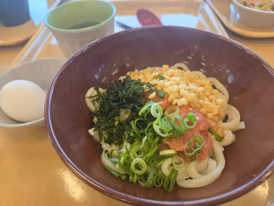 明太釜玉うどん|しあるさん