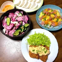 昨日の晩ごはん❣️揚げないお魚フライ|ひだまり農園さん