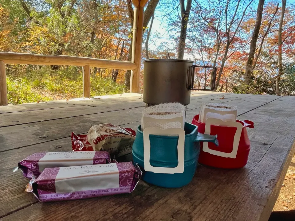 四阿で紅葉コーヒー|deekay71さん