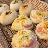 ＊ベーコンオニオンパン
＊明太ポテトパン|さっちんさん