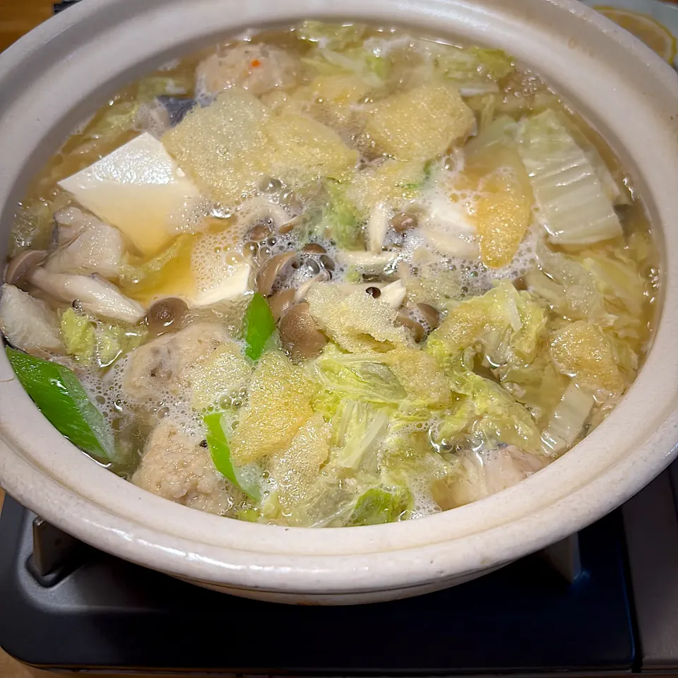 鱈と鶏団子の鍋🍲|もえさん