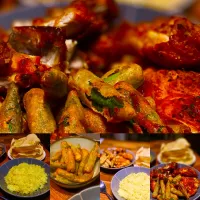 Dinner ! Dinner ! 
Roasted Chicken Thigh with Garam Masala Spices with Curry Fried Crispy Okra ! Butter Japanese Rice with Turmeric & Garlic with Pappadums
#cur|Emanuel Hayashiさん