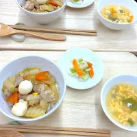 中華丼と卵スープ|eikochoさん