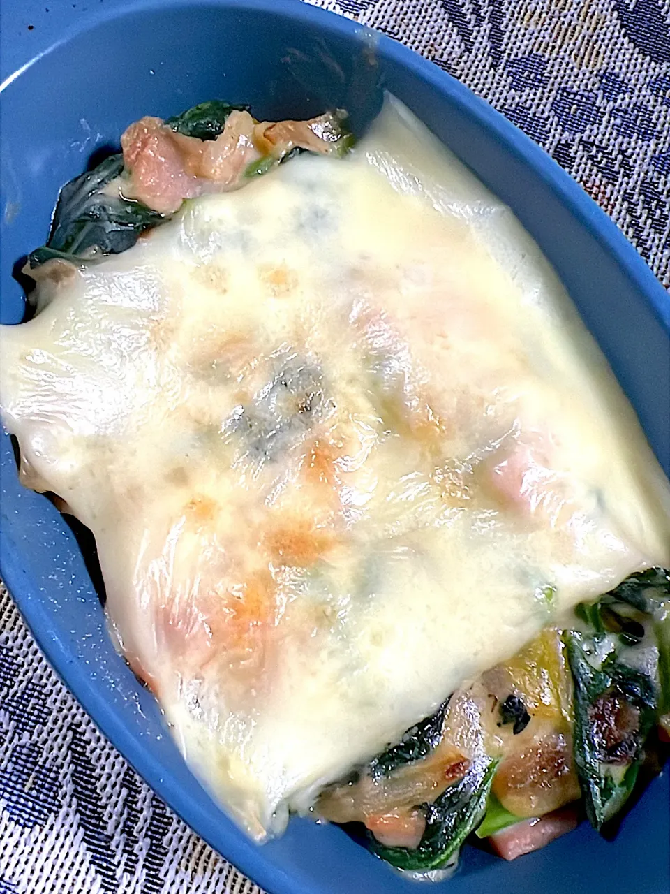 かぼちゃとほうれん草のグラタン|花ママちゃんさん