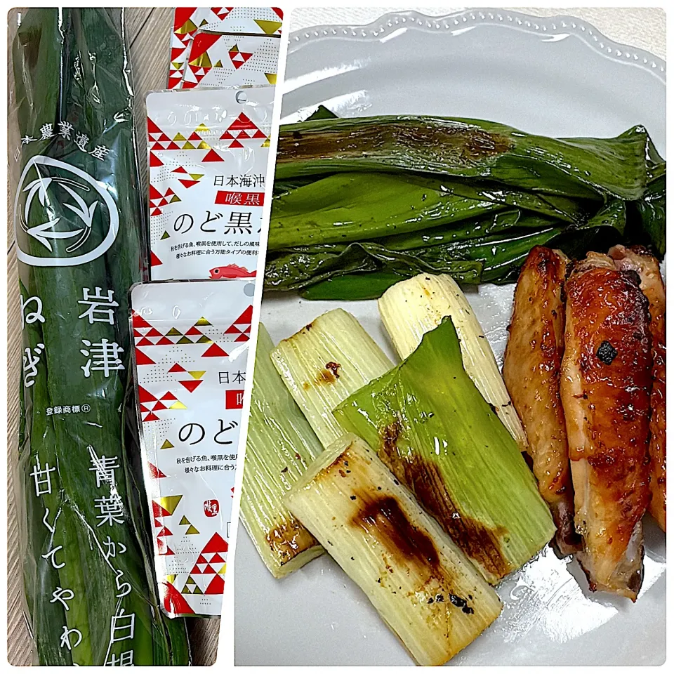 ⭐︎今日から晩ご飯⭐︎  岩津ねぎと焼鳥|hamamaさん