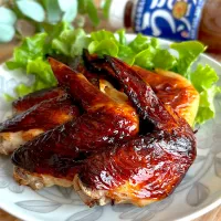 うまソース旨塩で手羽先の塩レモン焼き|みずほさん