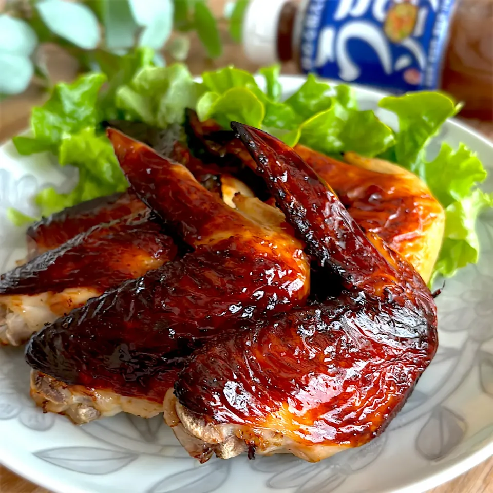 うまソース旨塩で手羽先の塩レモン焼き|みずほさん