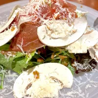 生ハムとマッシュルームのサラダ|eikochoさん