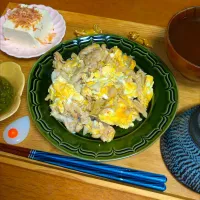 豚肉の玉子とじ🐖| とししいたけさん