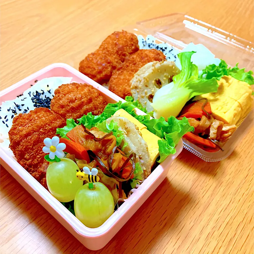 夫と次女のお弁当🍱🍙|シズソラさん