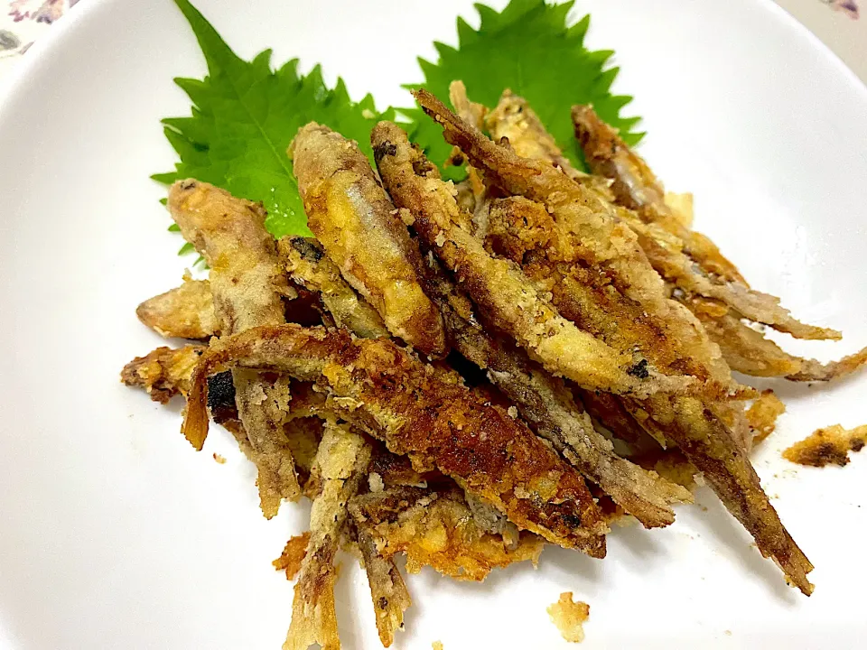 わかさぎの唐揚げ|単身赴任のっちさん