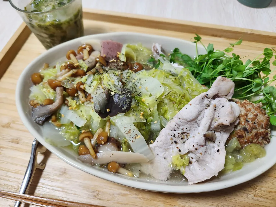 なめこでとろとろお鍋|みっちょんさん