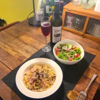 キノコとベーコンのスープパスタ| KEITAさん