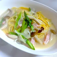 豆乳クリームスープパスタ|keychanさん