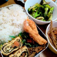 プロッコリーと金平入ってます弁当|さおりさん