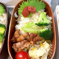 唐揚げ×ポテサラの定番弁当|リラさん