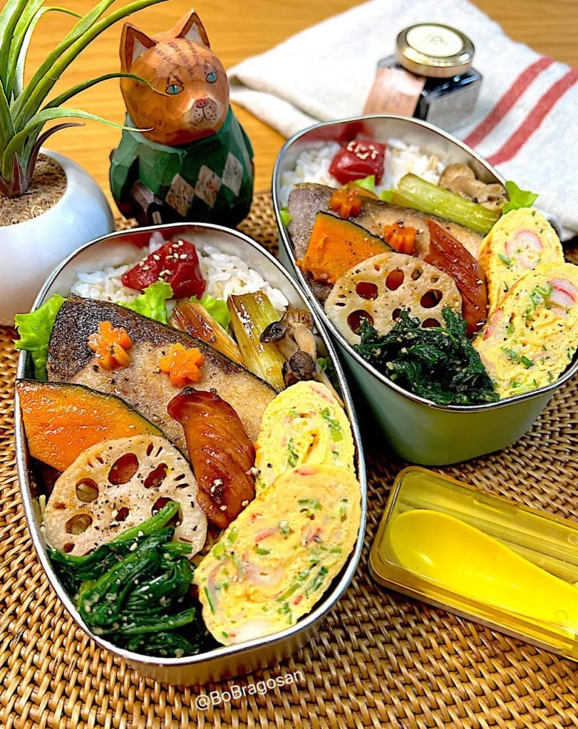 ブリの照り焼きと卵焼き弁当🍙|ラゴさん。さん