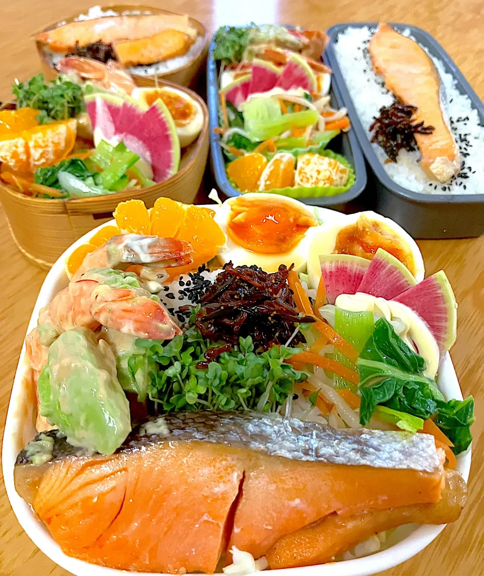 家族お弁当🍱ᕙ( ˙-˙ )ᕗ♡︎❤️|ふみぃさん