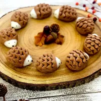 ハリネズミクッキー🦔🍪　🤎🧡💛Hedgehog cookie|yuelさん