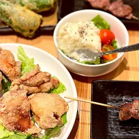 唐揚げ➕焼き鳥|satoring♡さん