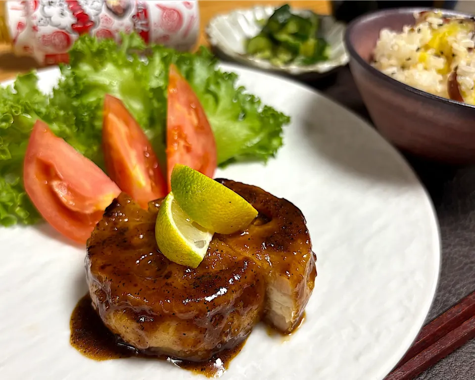 蓮根の挟み焼きステーキ風|sakurakoさん