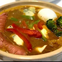 鍋焼きチーズカレーうどん🍲|マニラ男さん