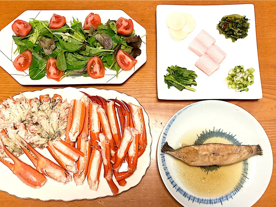 蟹&子持ち鰈の煮付け|マイさん